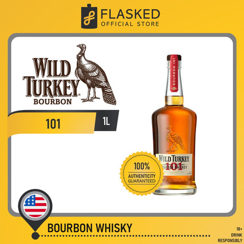 Wild Turkey 101 Kentucky Straight Bourbon Whiskey 1L