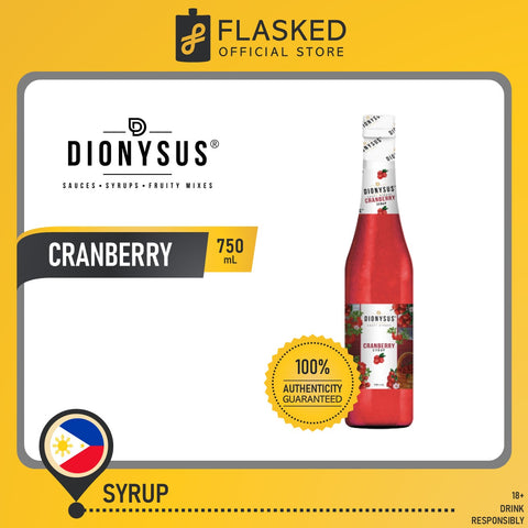 Dionysus Cranberry Syrup 750ml