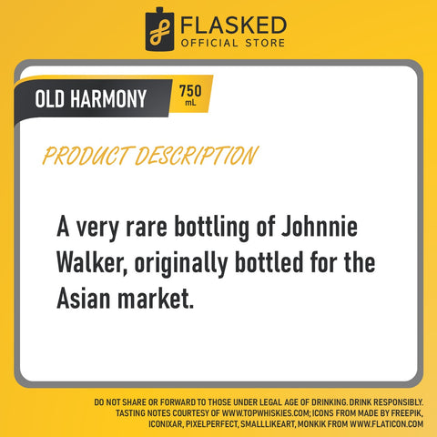 Johnnie Walker Old Harmony 750mL