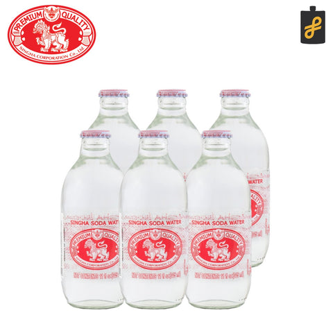 Singha Soda Water 325mL 6 Pack