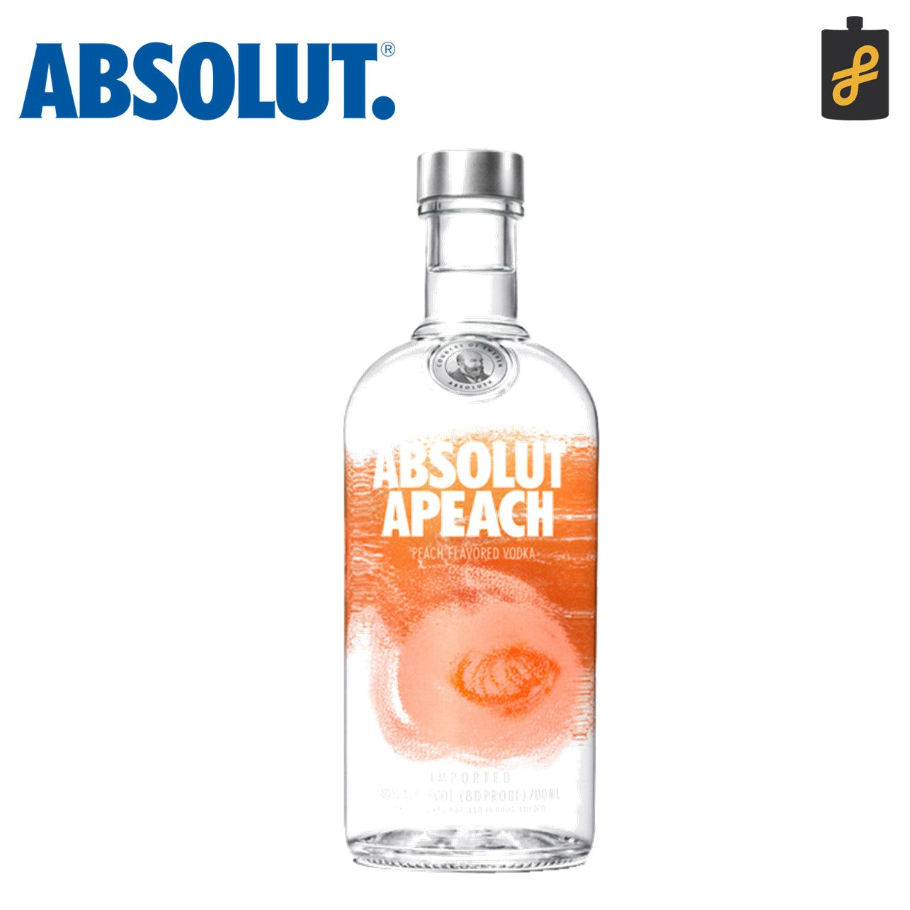 Absolut Apeach Vodka 750mL – Flasked Liquor Store