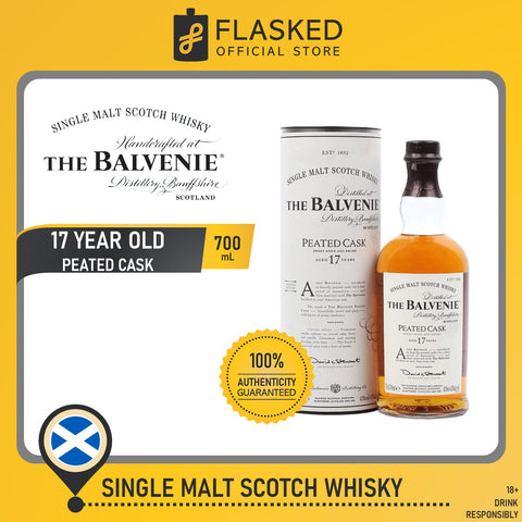 The Balvenie 17 Year Old Peated Cask Single Malt Scotch Whisky 700mL