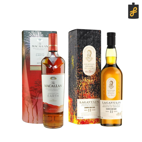 Macallan + Lagavulin Premium Whisky Bundle