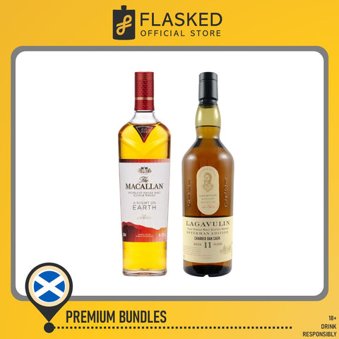 Macallan + Lagavulin Premium Whisky Bundle