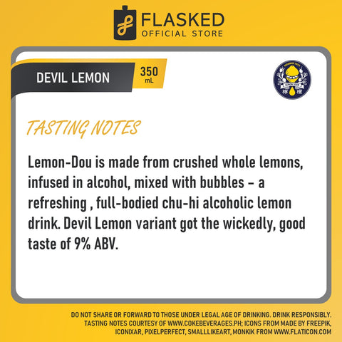 Lemon Dou Devil Lemon Sour Chu-hi Drink 350mL – Flasked Liquor Store