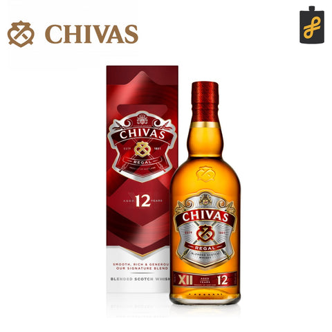 Chivas Regal 12 Year Old Whisky 700mL With Free Nosing Glass