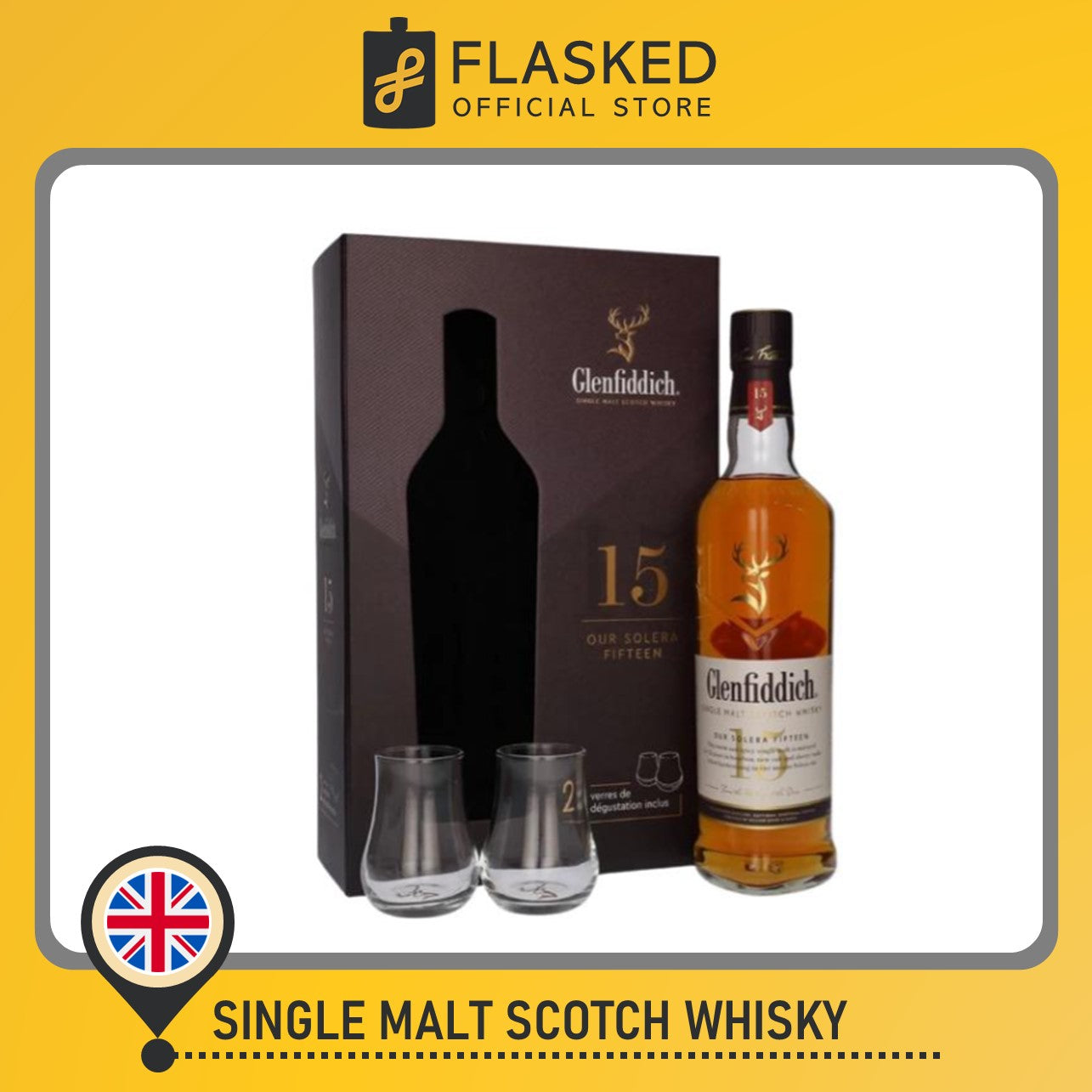 Glenfiddich 15 Year Old Whisky 700ml