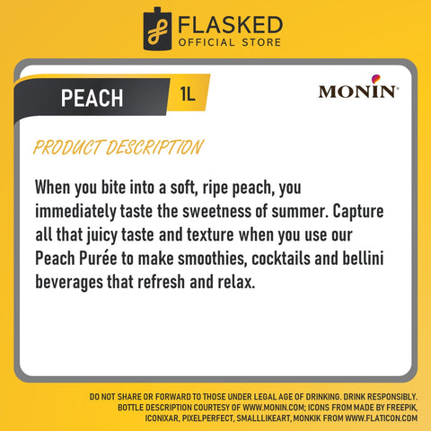 Monin Peach Fruit Mix 1L