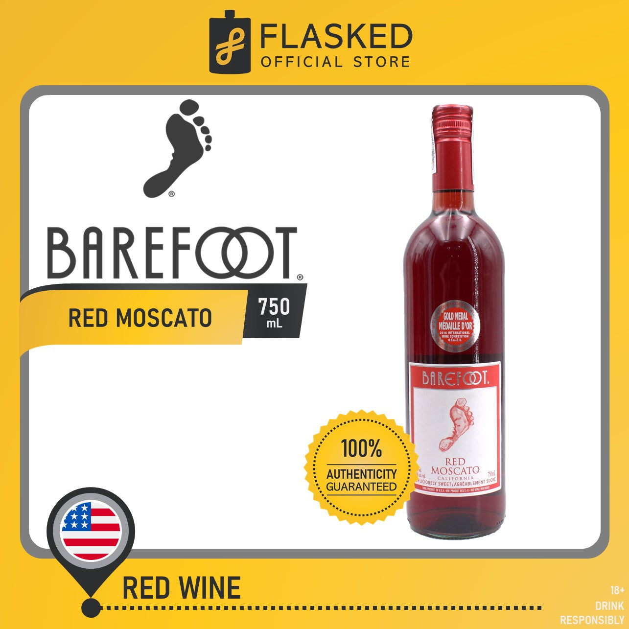 Barefoot red online moscato