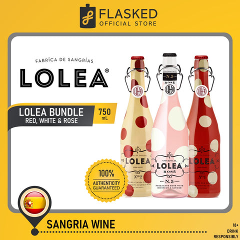 Lolea Sangria Wine Bundle 3x750mL (Red, White, Rose)