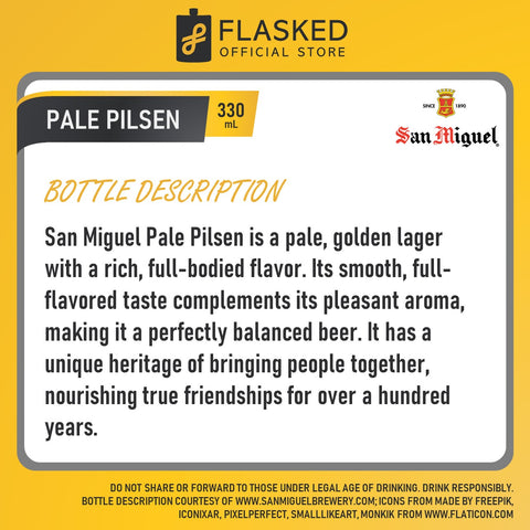 San Miguel Pale Pilsen Beer Can 330mL