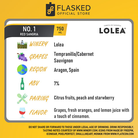 Lolea Sangria Wine Bundle 3x750mL (Red, White, Rose)