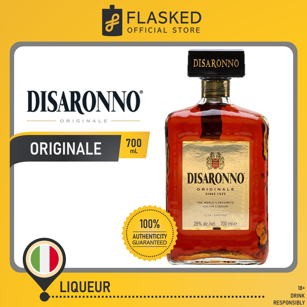 Disaronno Amaretto Liqueur 700mL