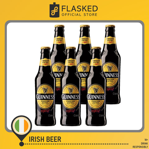 Guinness FES Foreign Extra Stout Irish Beer 6 Bottles 330mL