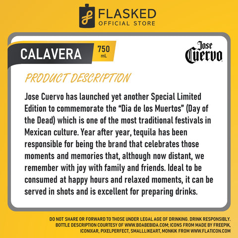 Jose Cuervo Calavera Limited Edition 750mL