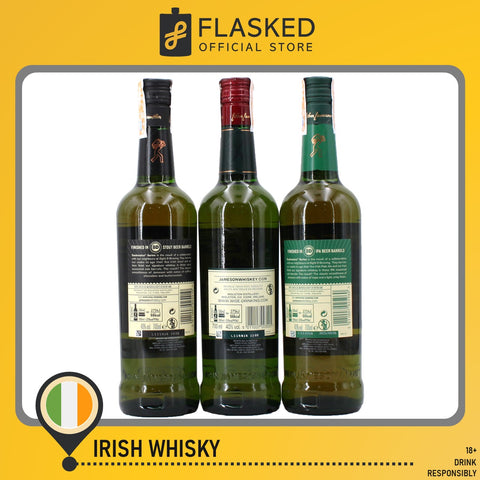 Jameson Trilogy Gift Pack Irish Whiskey Original, Stout Edition, & IPA Edition 700mL