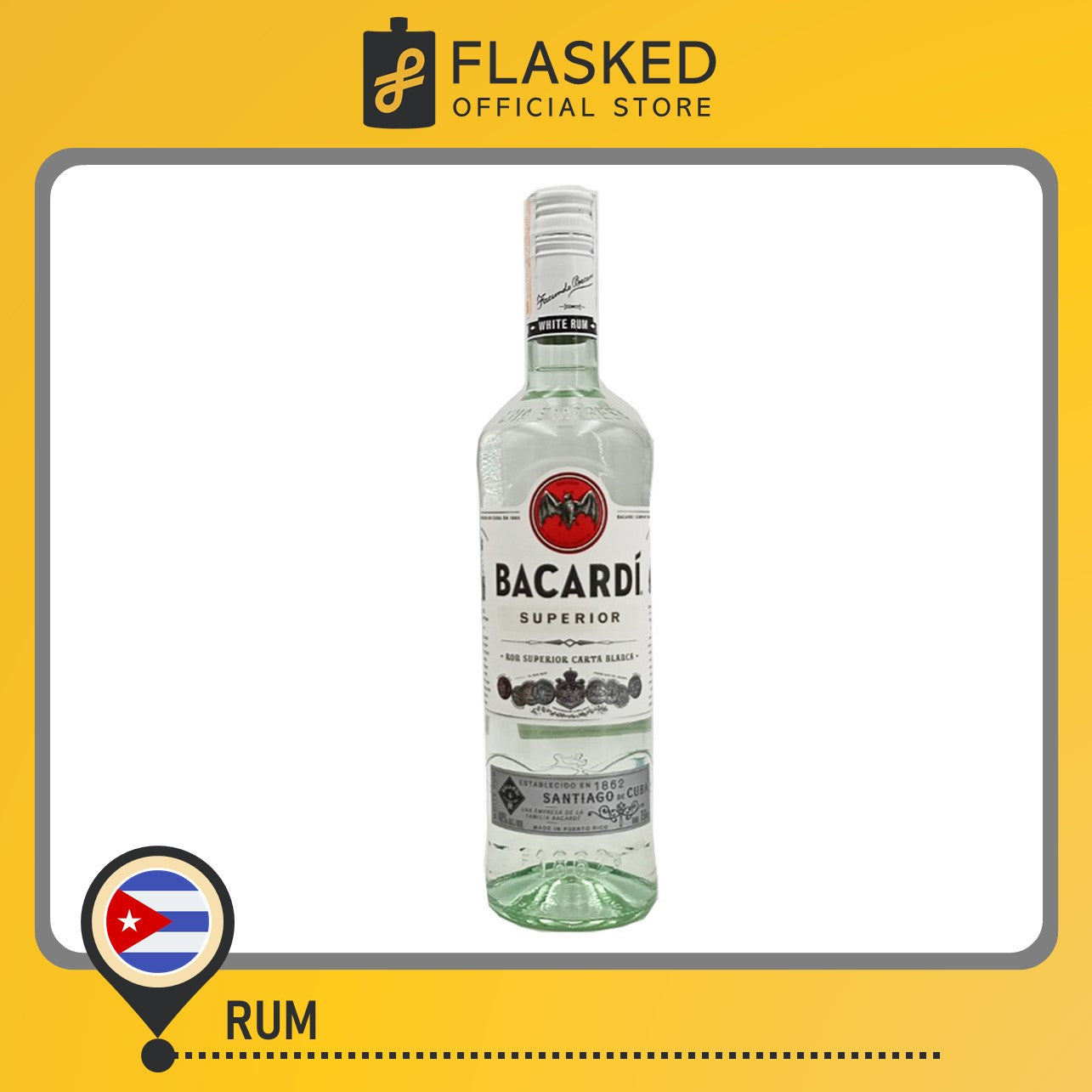 Bacardi Superior White Rum 750mL