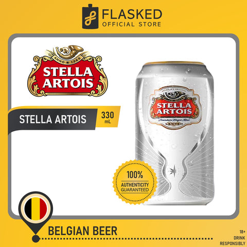 Stella Artois Belgian Beer Cans 330mL