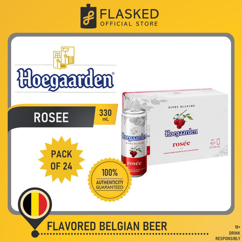 Hoegaarden Rosee Belgian Beer Can 330mL pack of 24