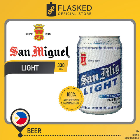 San Miguel Light Beer Can 330mL