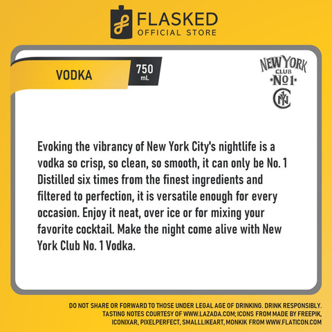 New York Club Vodka 750mL