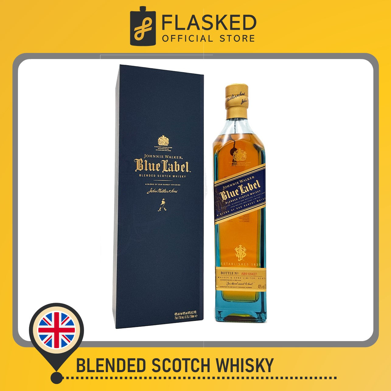 Johnnie Walker Blue Label Whisky 750mL