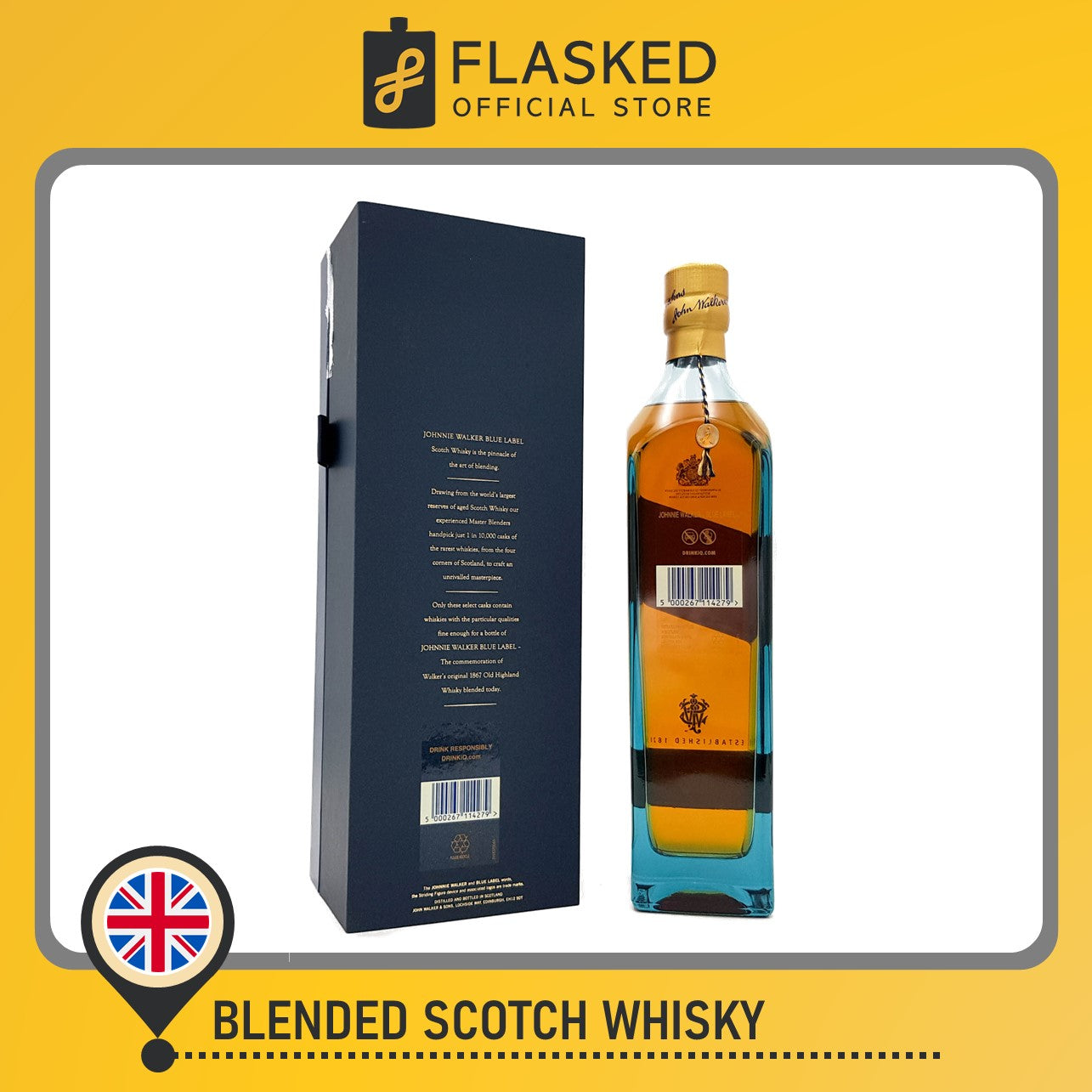 Johnnie Walker Blue Label Whisky 750mL