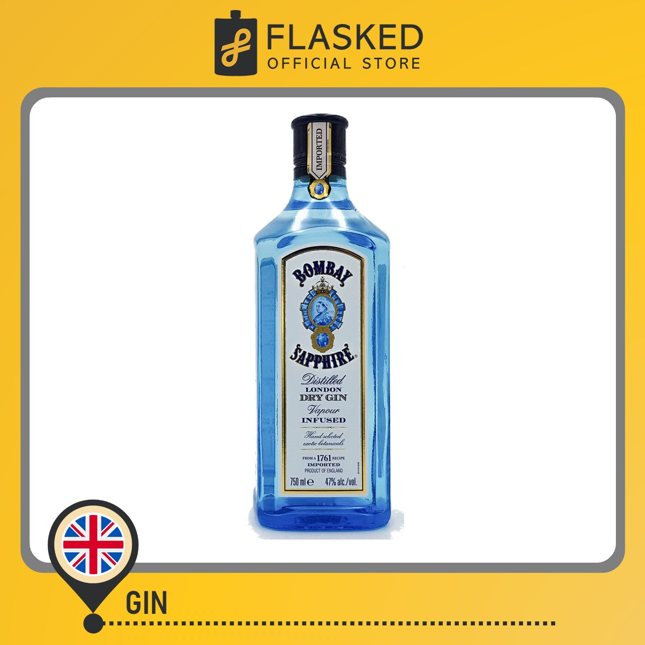 Bombay Sapphire London Dry Gin 750mL