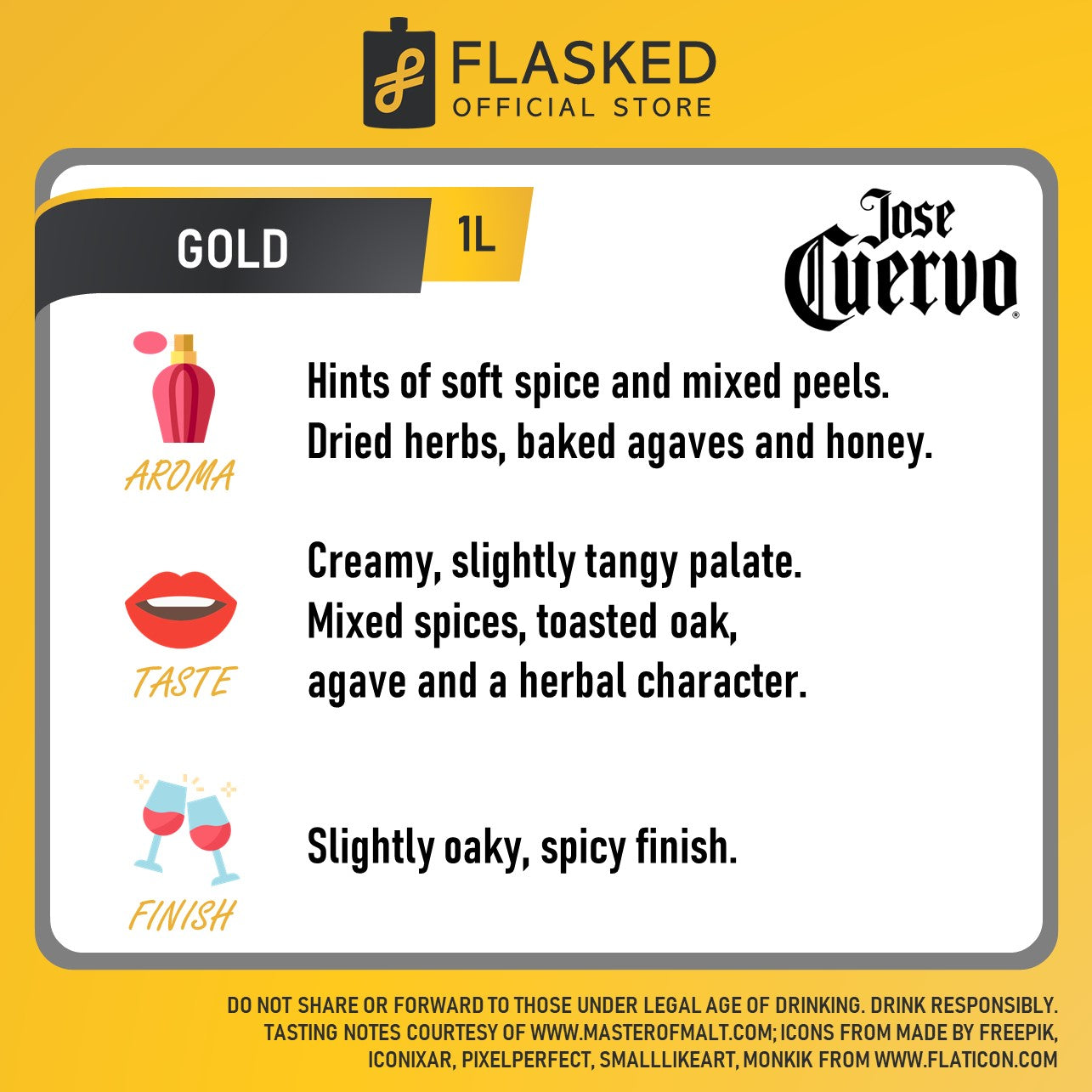 Jose Cuervo Gold Tequila 1L